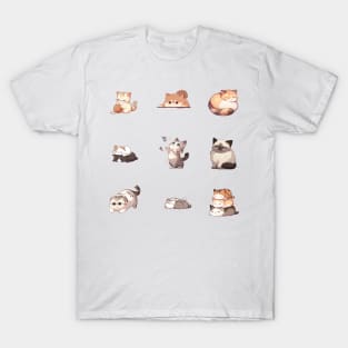 Cute Cats Sticker Pack T-Shirt